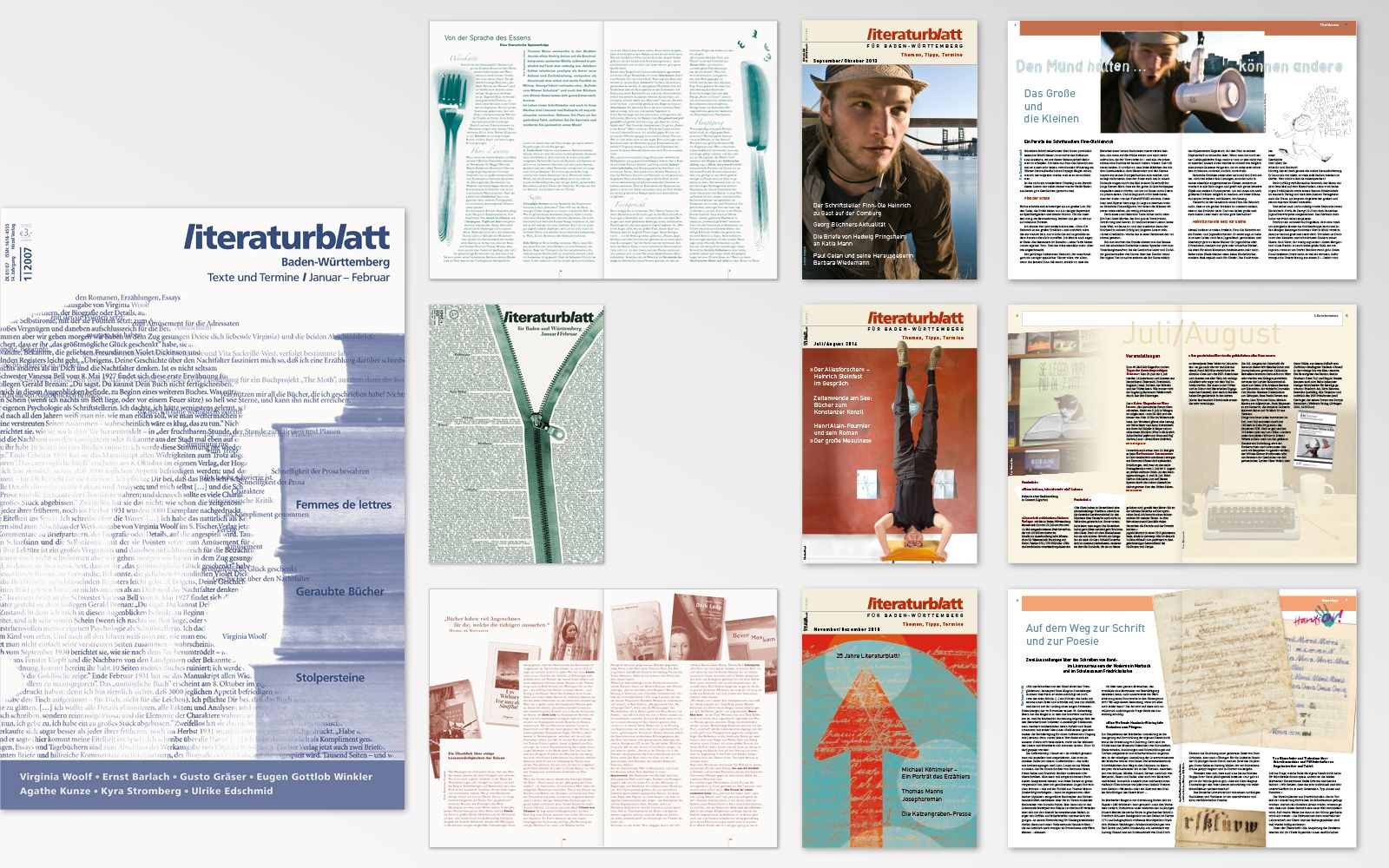 Doppelseiten und Titel des Literaturblatts für Baden-Württemberg Doppelseiten und Titel des Literaturblatts für Baden-Württemberg
