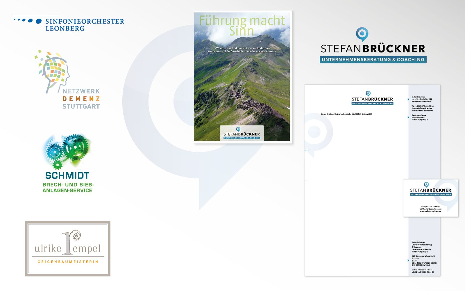 Logo- und Corporate-Design-Beispiele für verschiedene Auftraggeber Logo- und Corporate-Design-Beispiele für verschiedene Auftraggeber